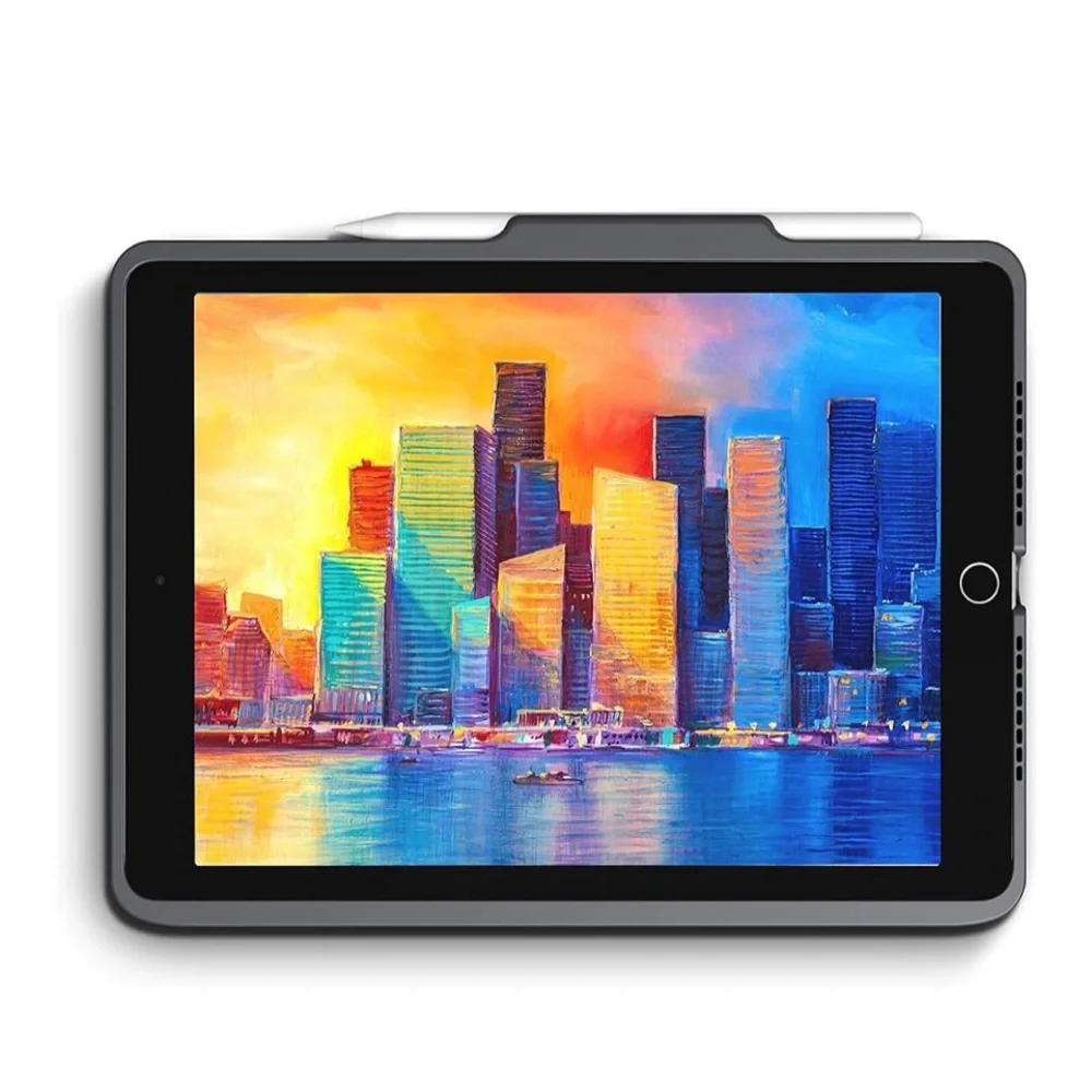 Zagg Folio Keyboard Case for iPad 9/8/7- Gray